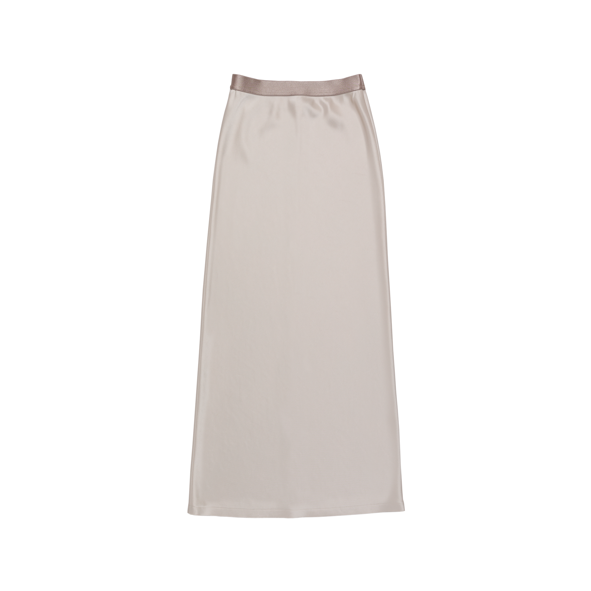 satin 'skirt' long few beige