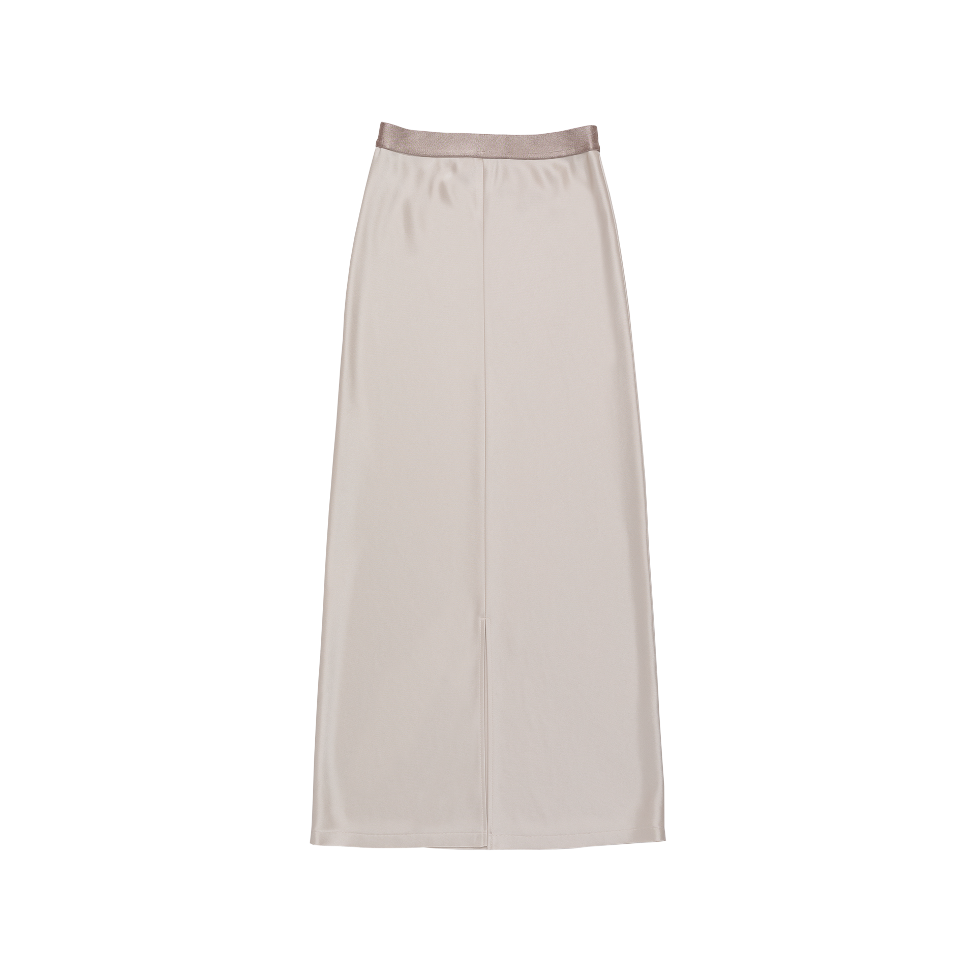 satin 'skirt' long few beige
