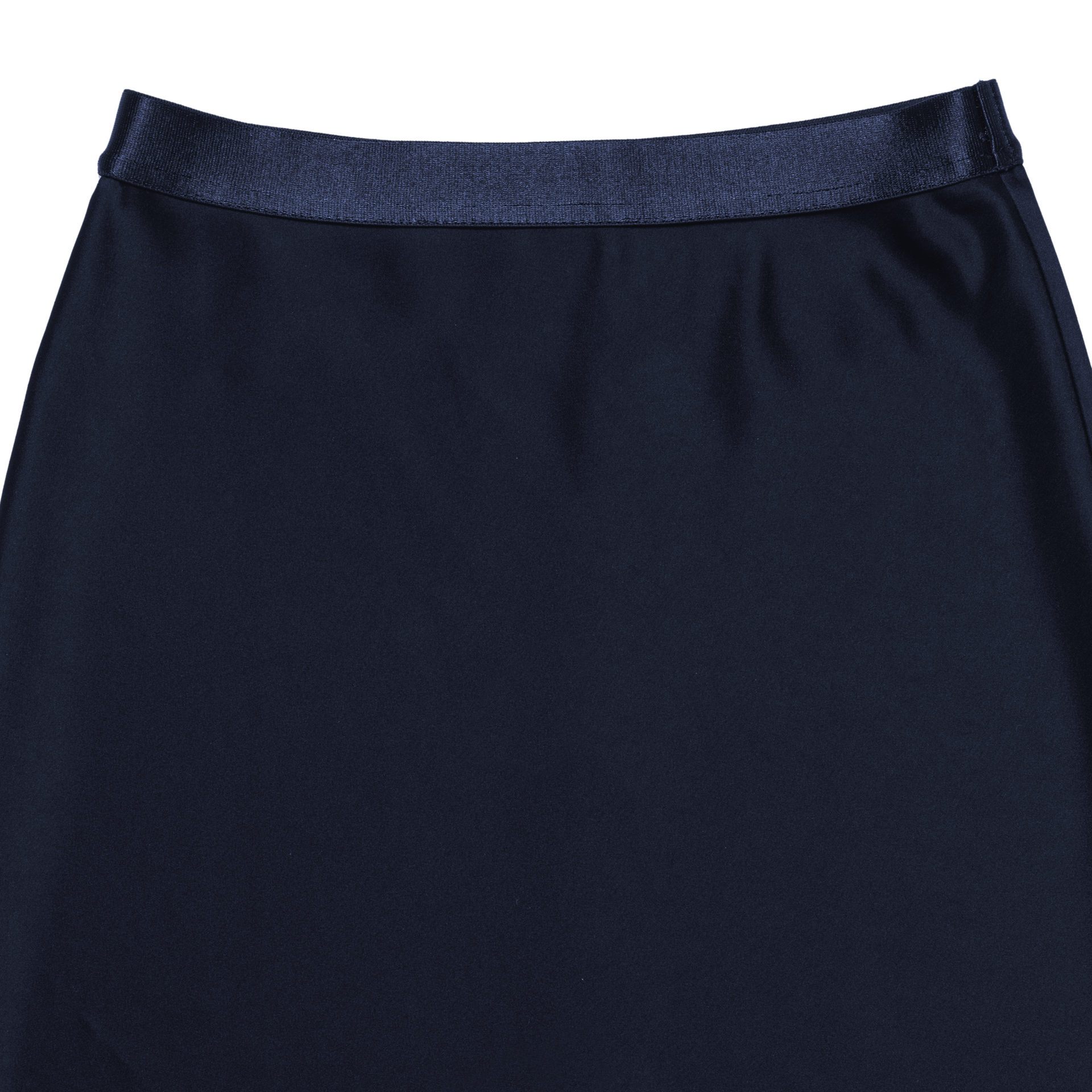 satin 'skirt' long rays navy