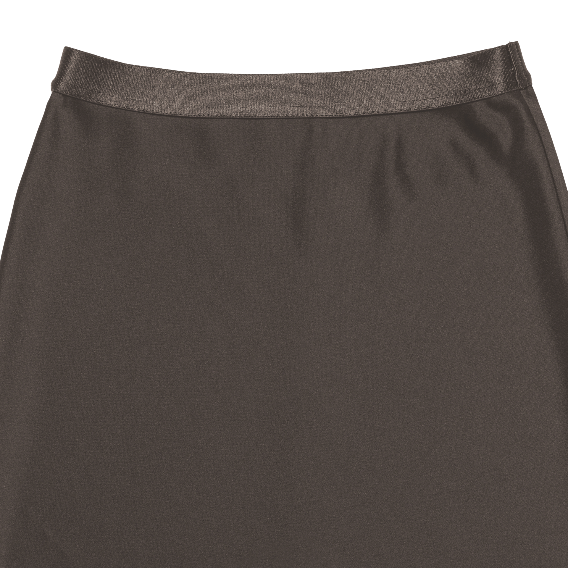 satin 'skirt' midi-long dull brown