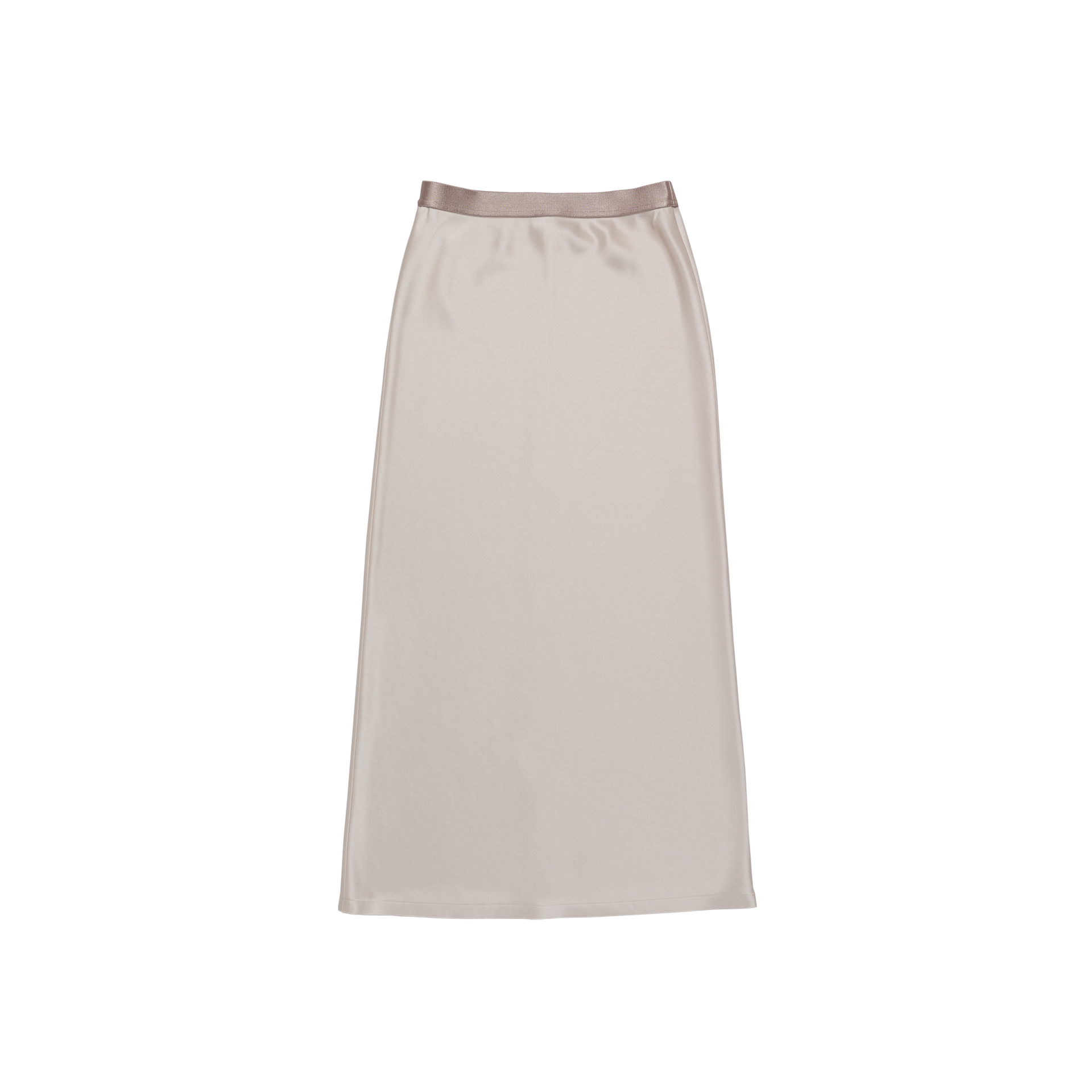 thehighlights サテンスカート　ベージュ satin 'skirt' midi-long few beige – thehighlights