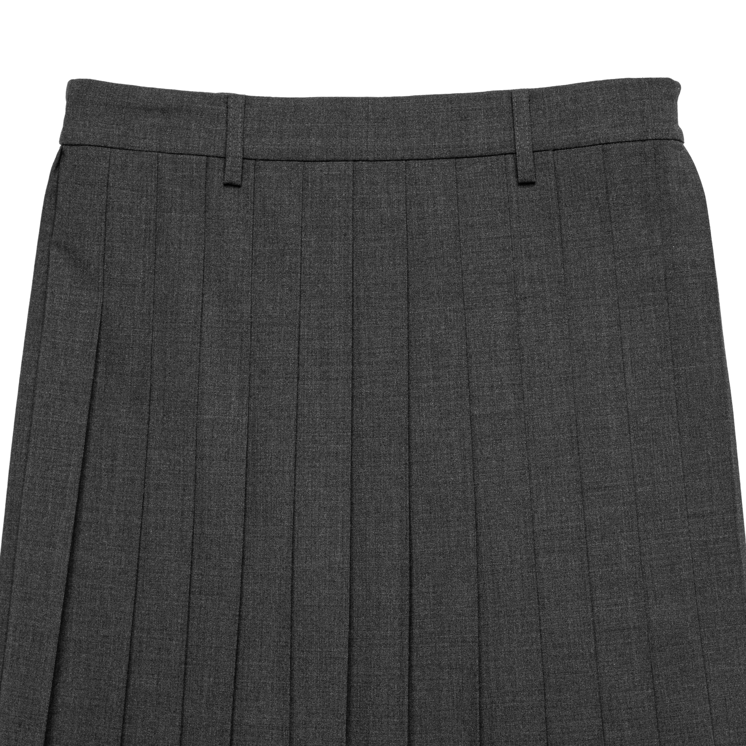 pleats 'skirt' midi dark gray