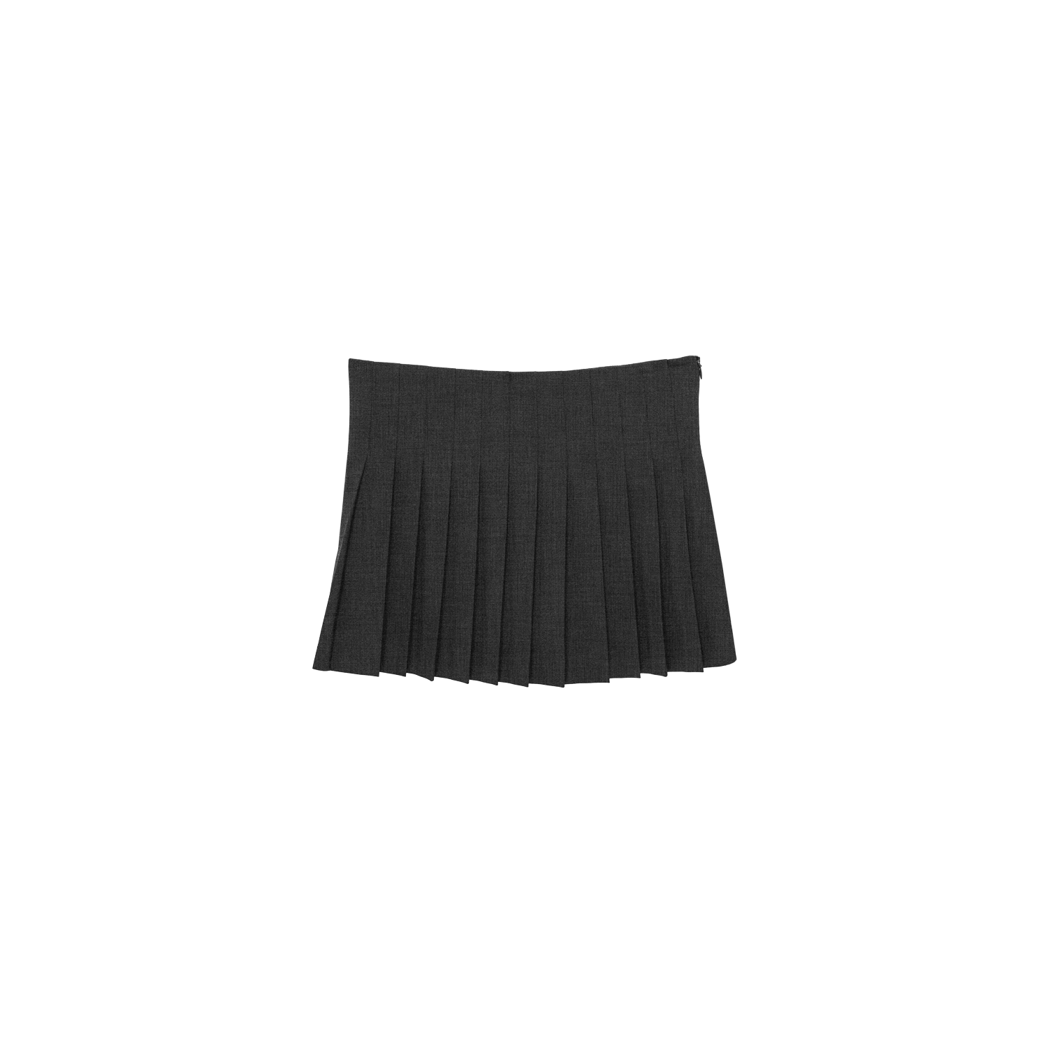 pleats 'skirt' mini dark gray