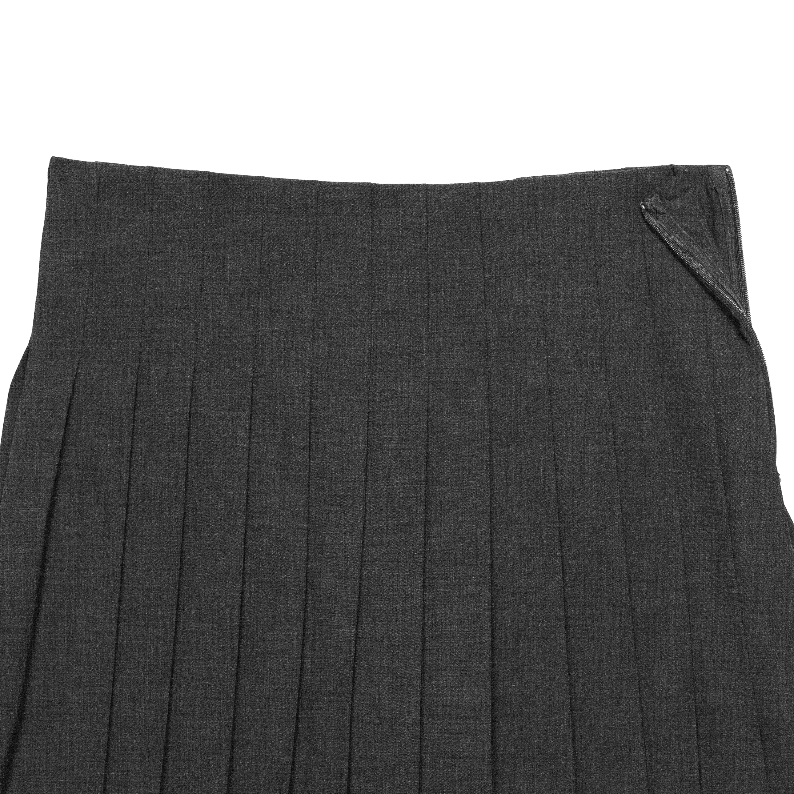 pleats 'skirt' mini dark gray