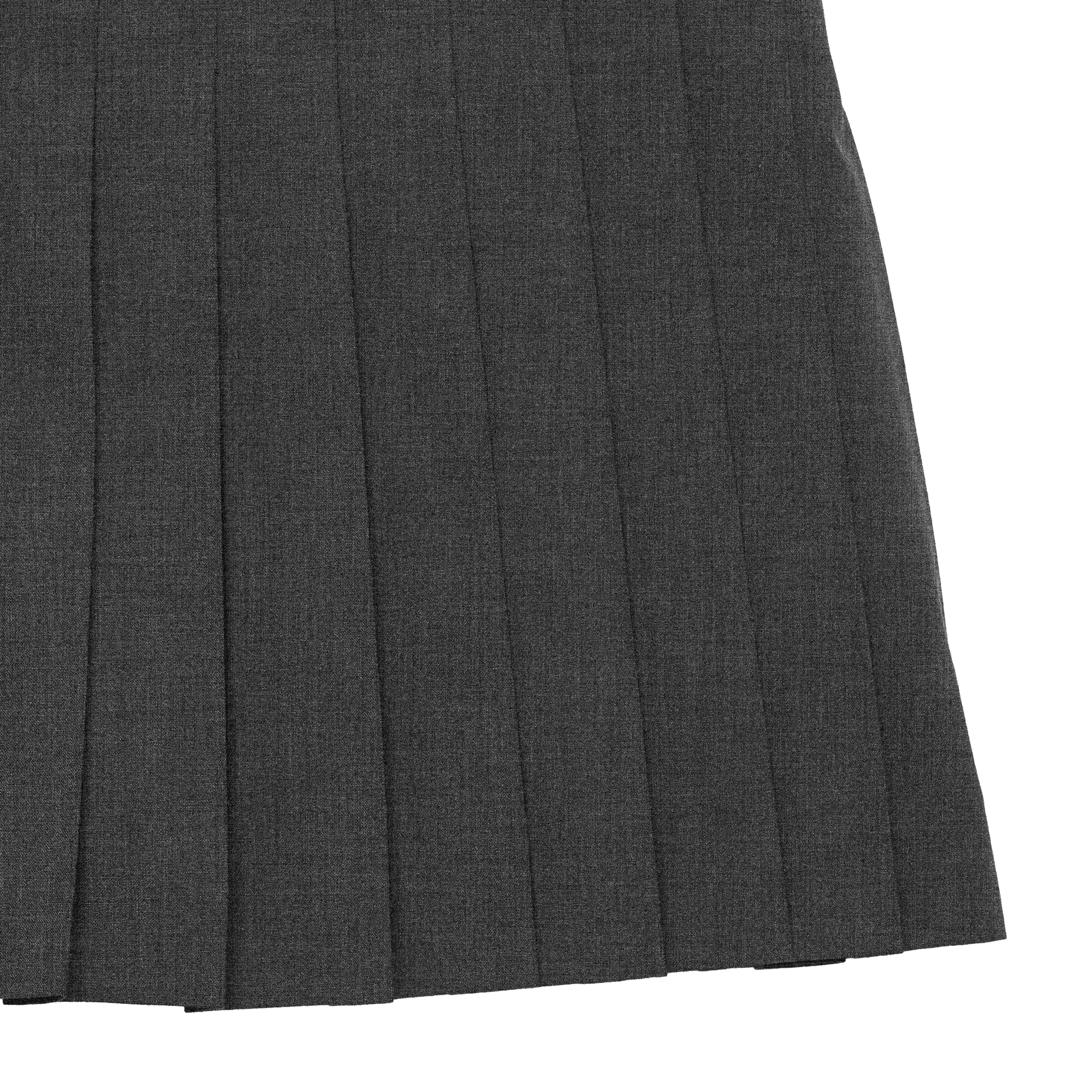 pleats 'skirt' mini dark gray