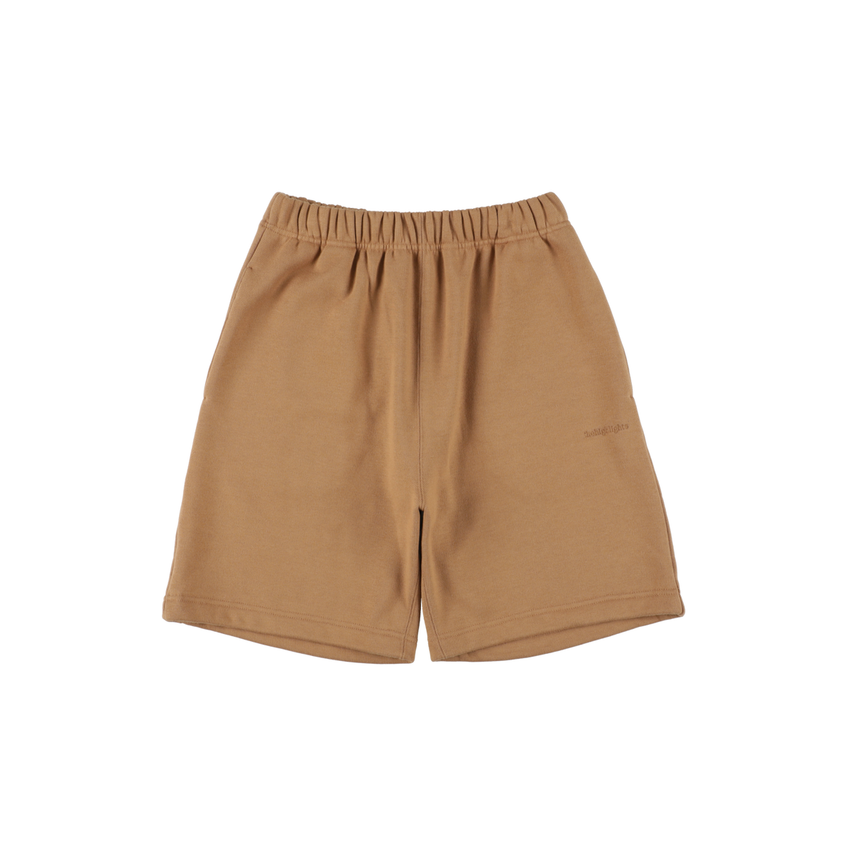 ‘sweat shorts’ camel beige