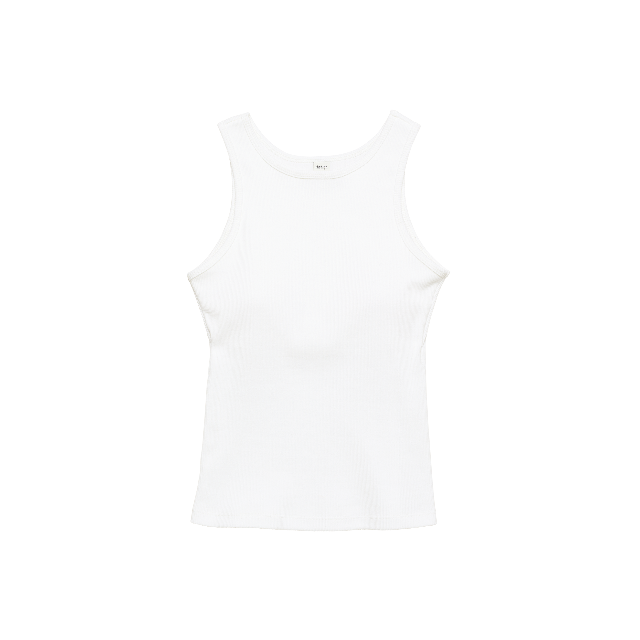 'tank' built-in-bra white