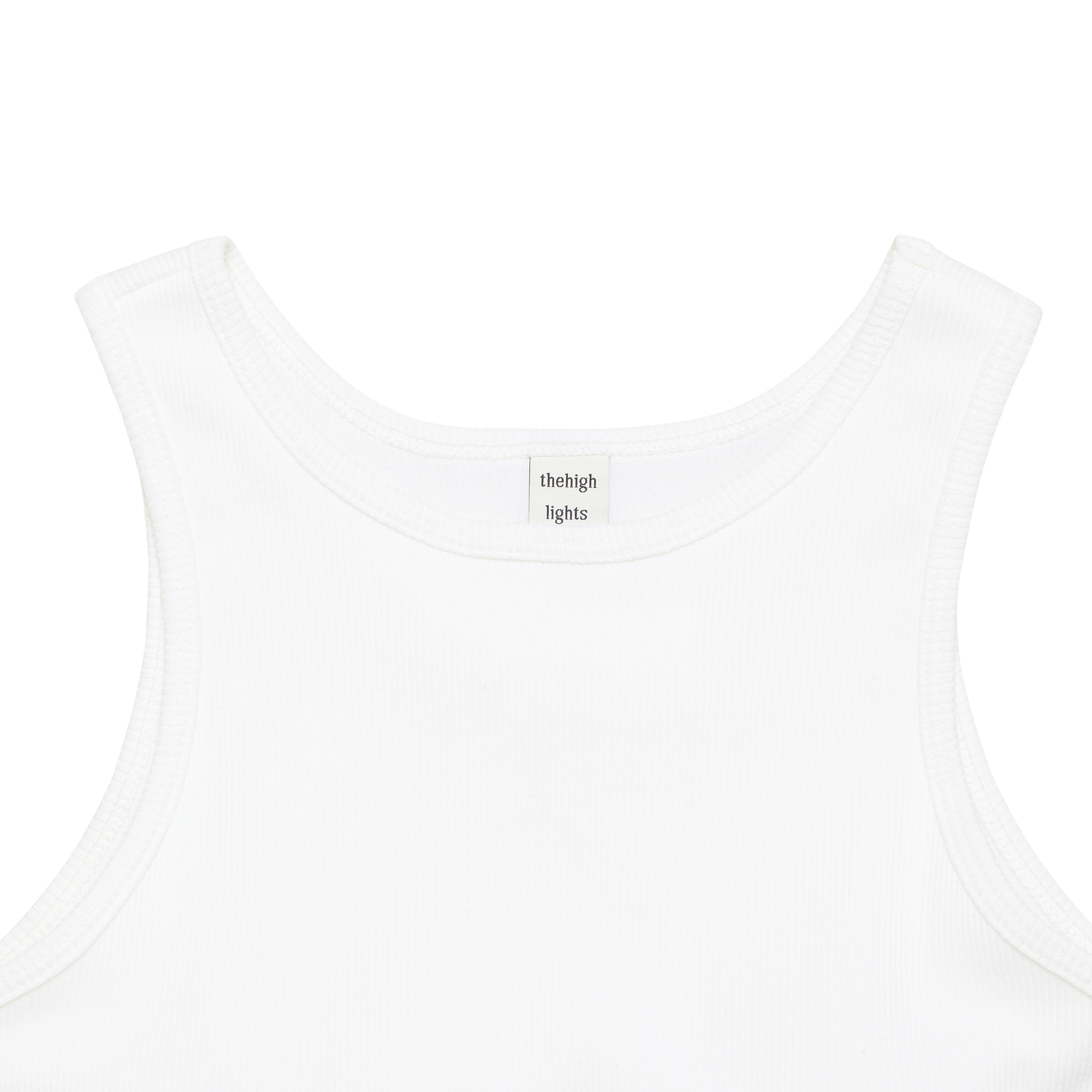 'tank' built-in-bra white