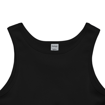 'tank' built-in-bra black