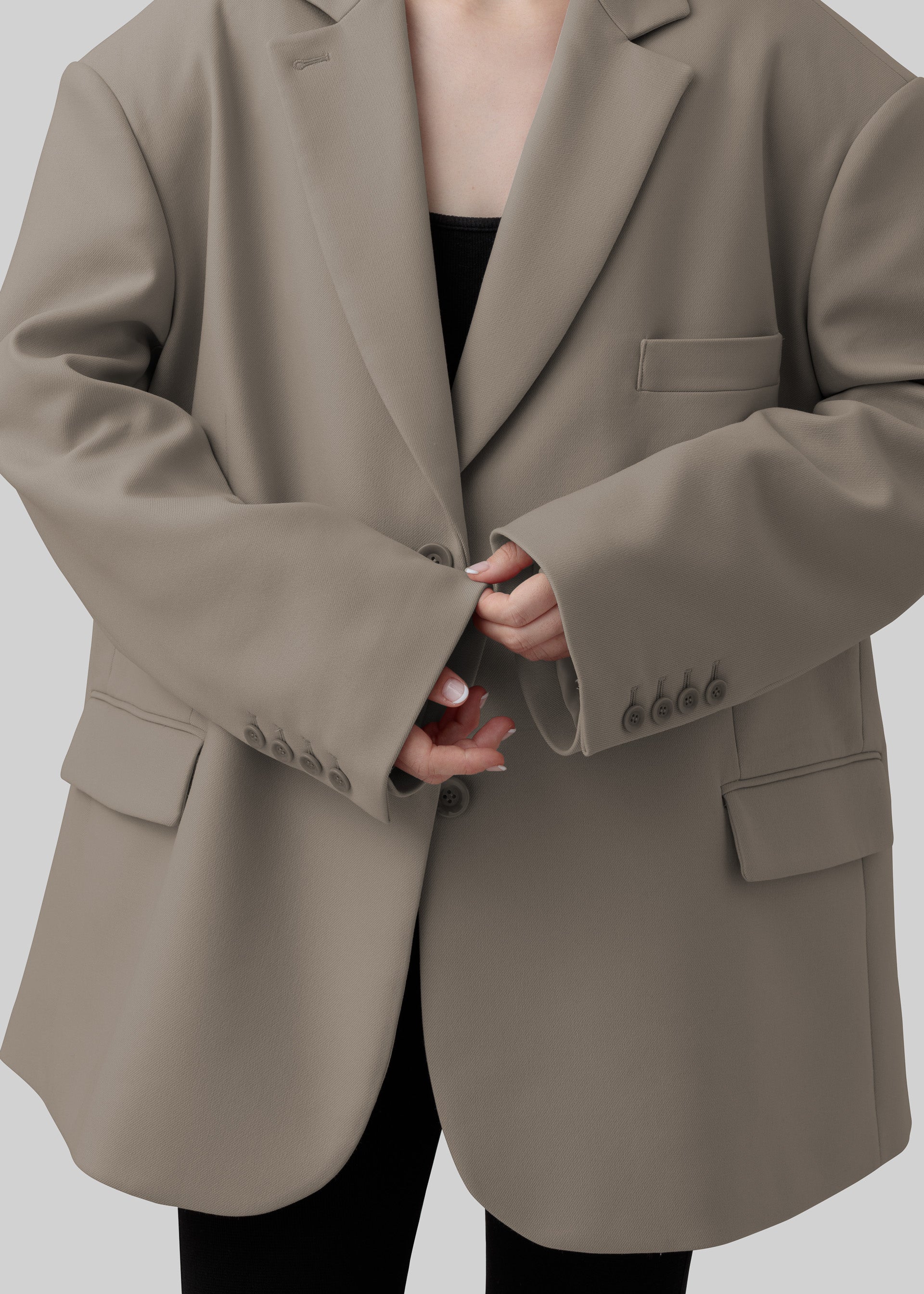 sweat 'hoodie' steam gray – thehighlights