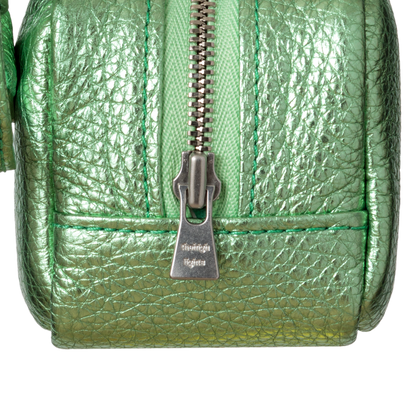 'bot' metallic green silver