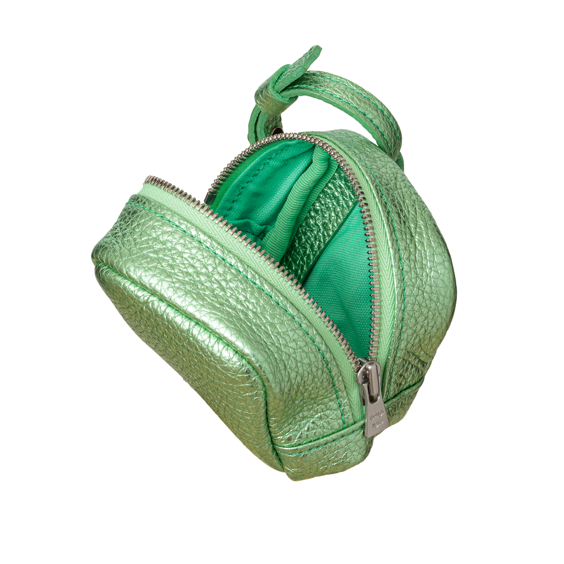 'bot' metallic green silver