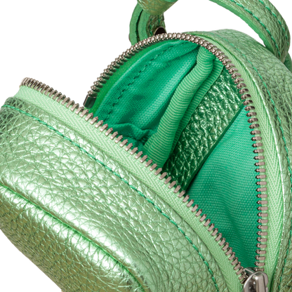 'bot' metallic green silver