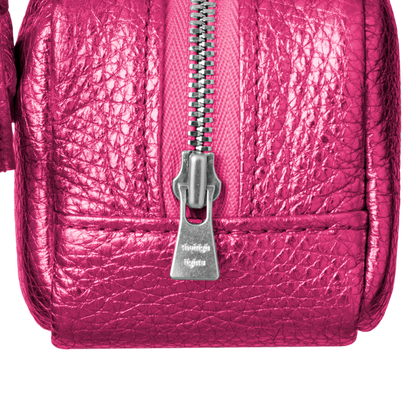 'bot' metallic pink silver