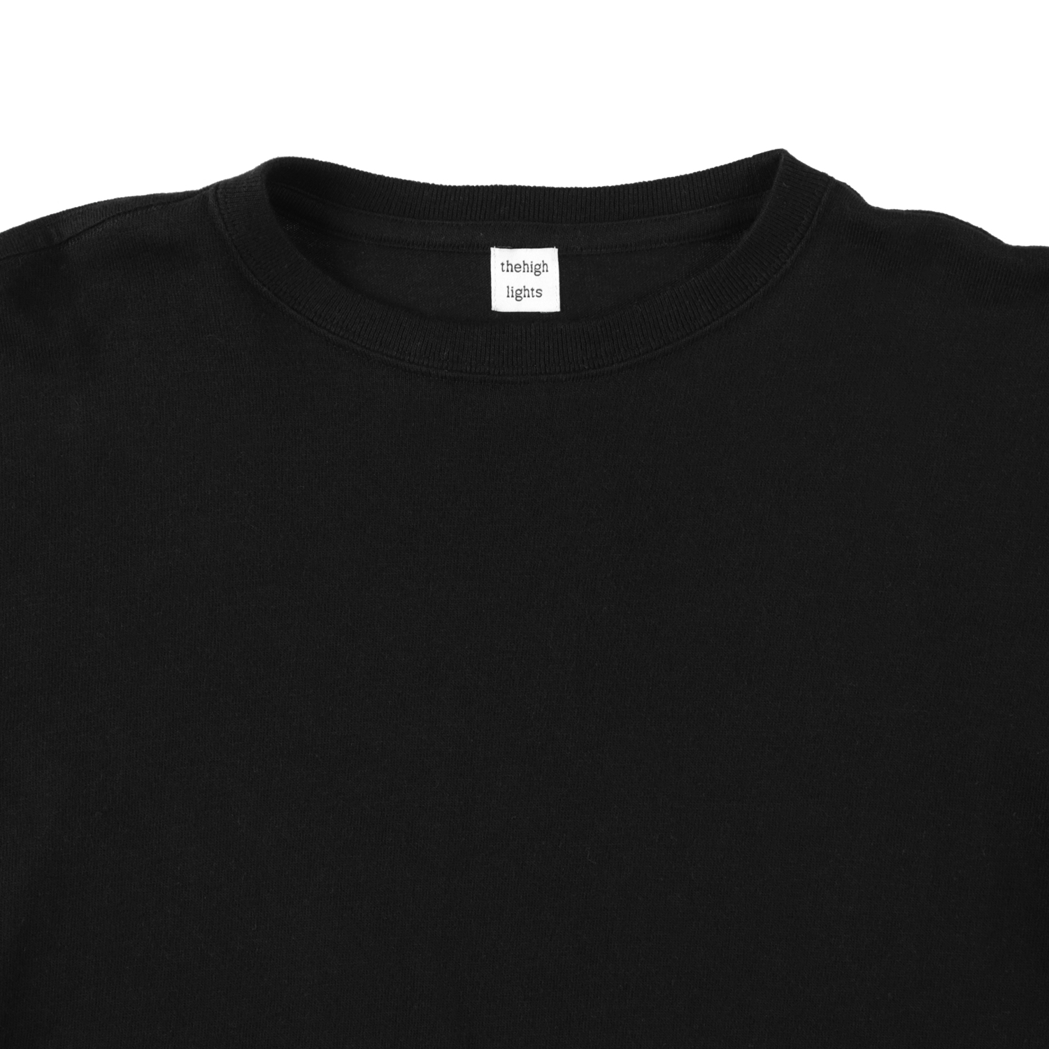'2pack cropped LS tee' black