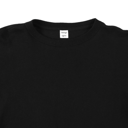 '2pack cropped LS tee' black