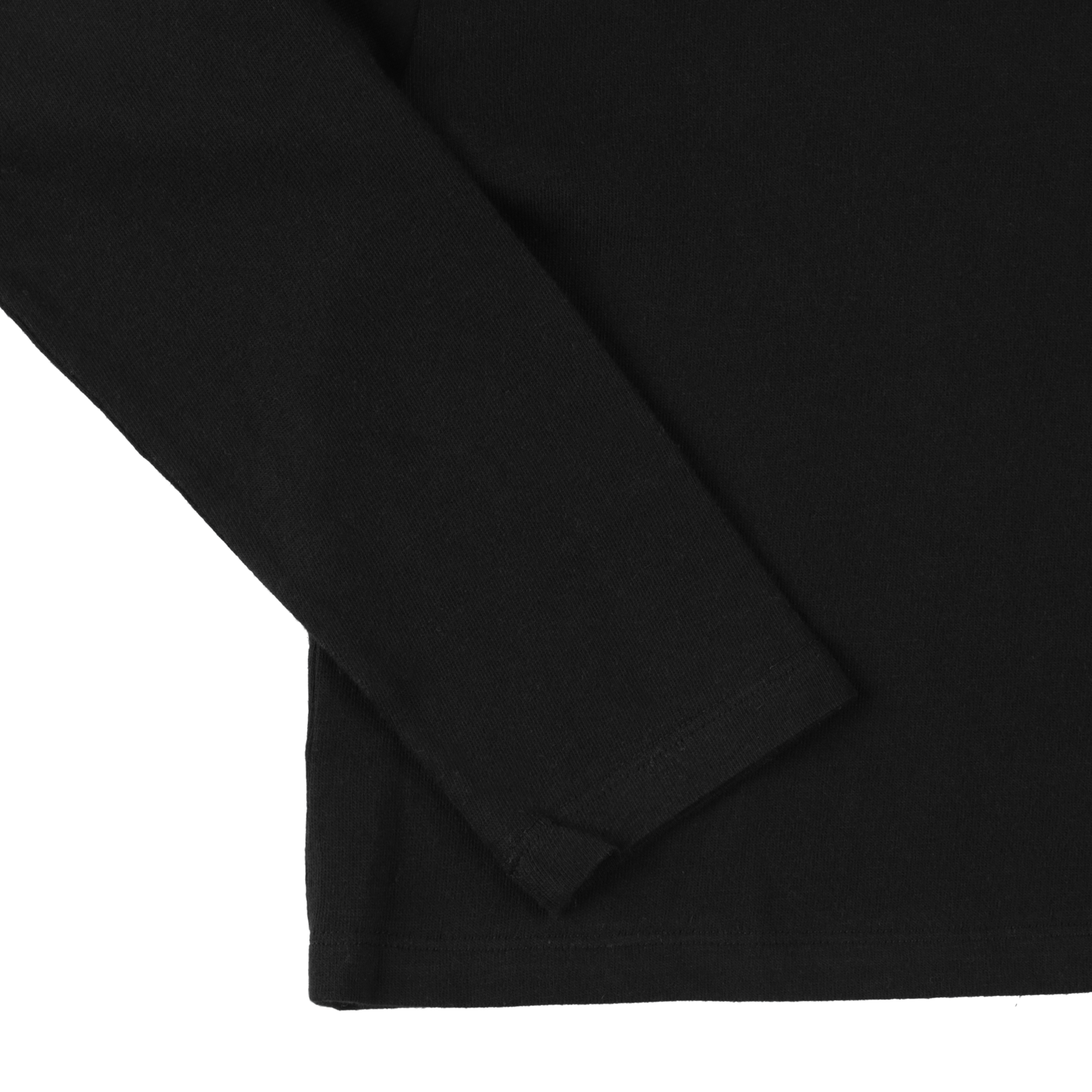 '2pack cropped LS tee' black