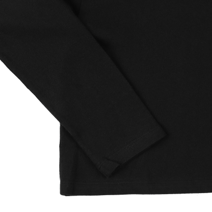 '2pack cropped LS tee' black