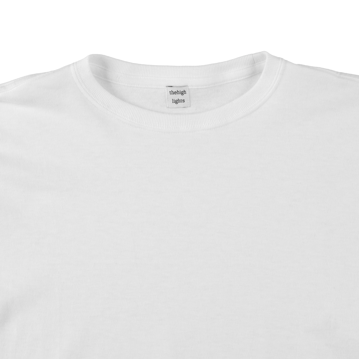 '2pack cropped LS tee' white