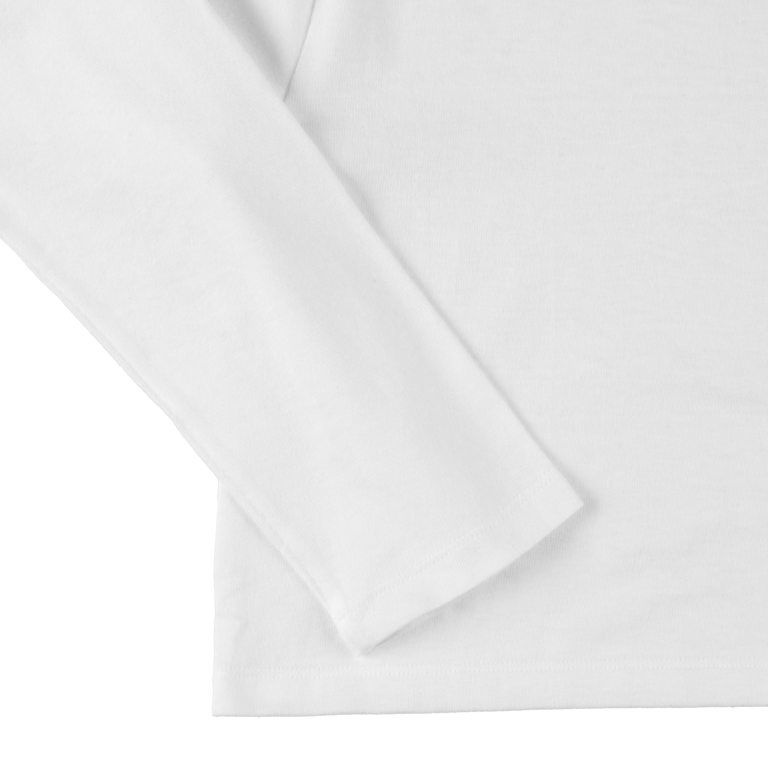 '2pack cropped LS tee' white