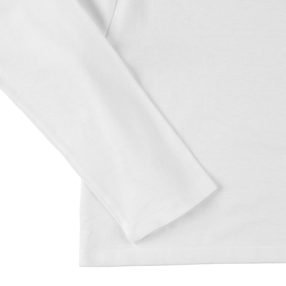 '2pack cropped LS tee' white