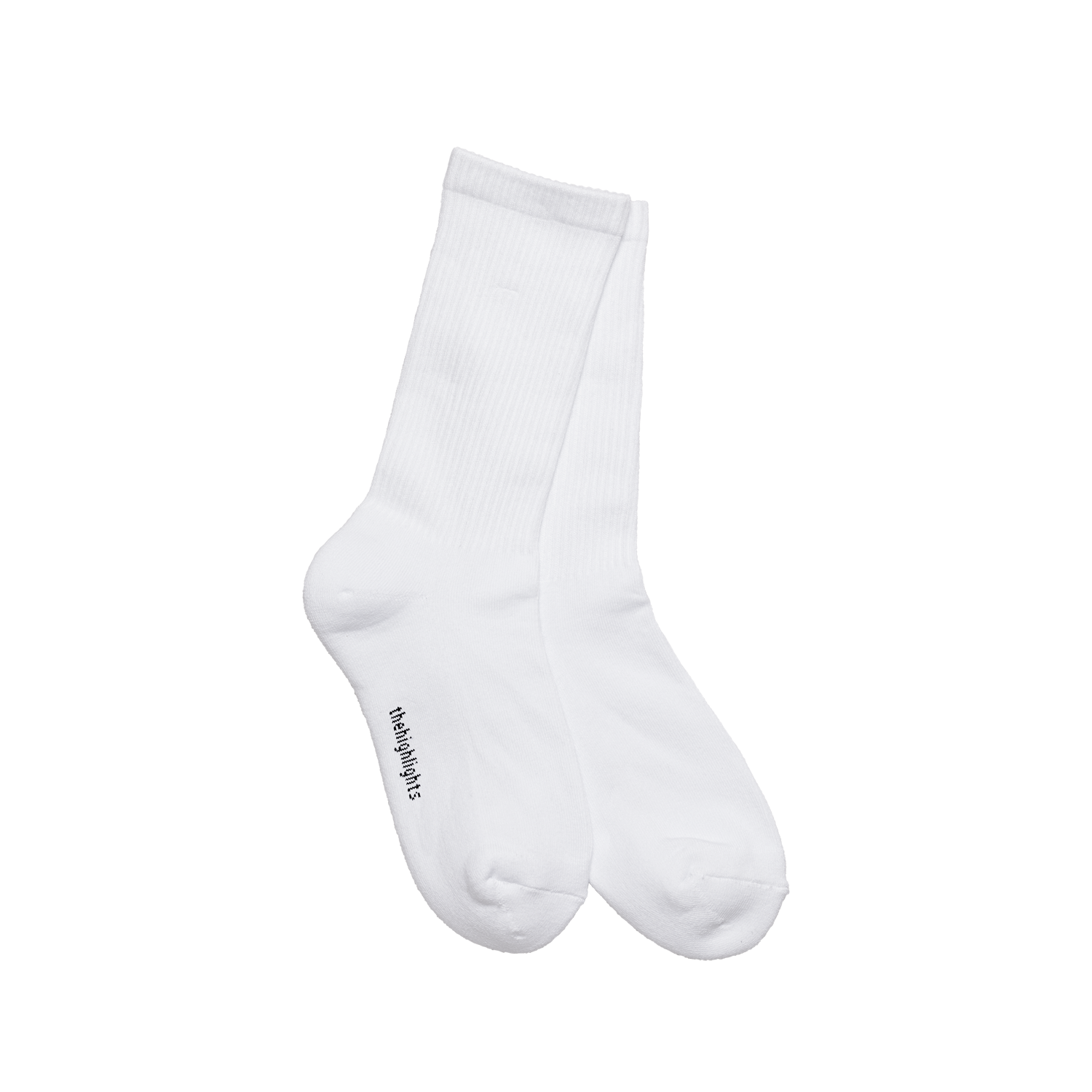 '2pair socks' basic-rib pile socks white