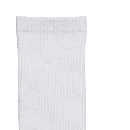 '2pair socks' basic-rib pile socks white