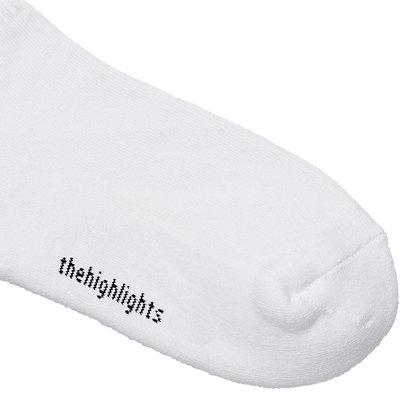 '2pair socks' basic-rib pile socks white