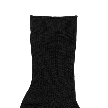 '2pair socks' silket-rib socks black