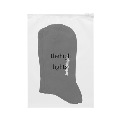 '2pair socks' silket-rib socks black