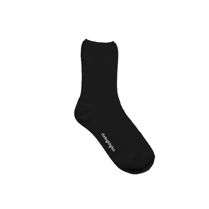 '2pair socks' heavy-duty cotton socks black