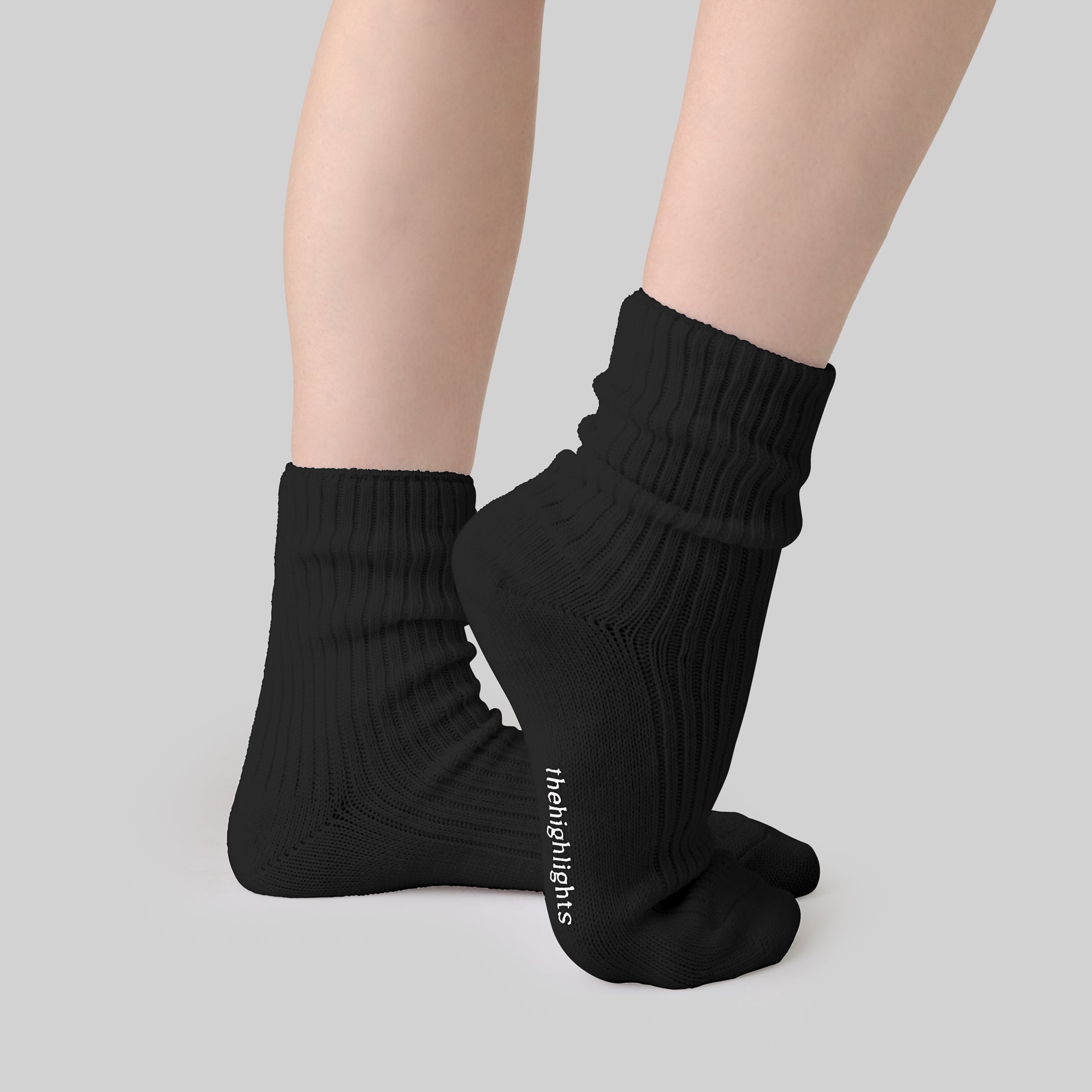 '2pair socks' heavy-duty cotton socks black