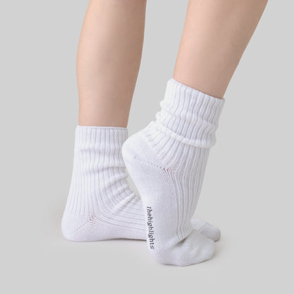 '2pair socks' heavy-duty cotton socks white