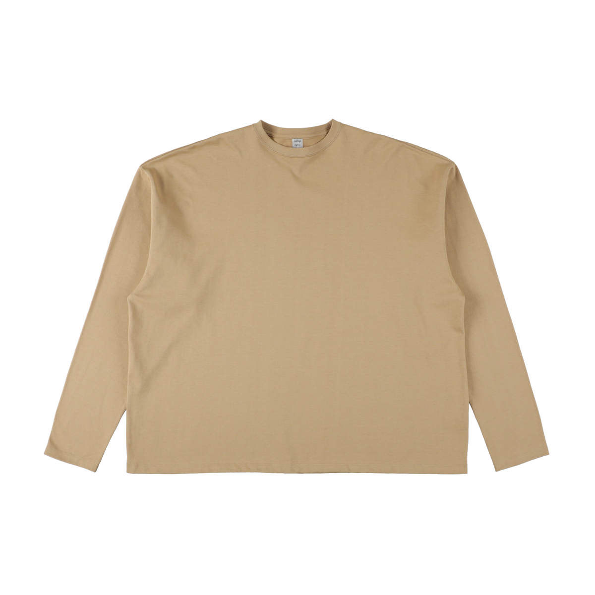 'big LS tee' beige