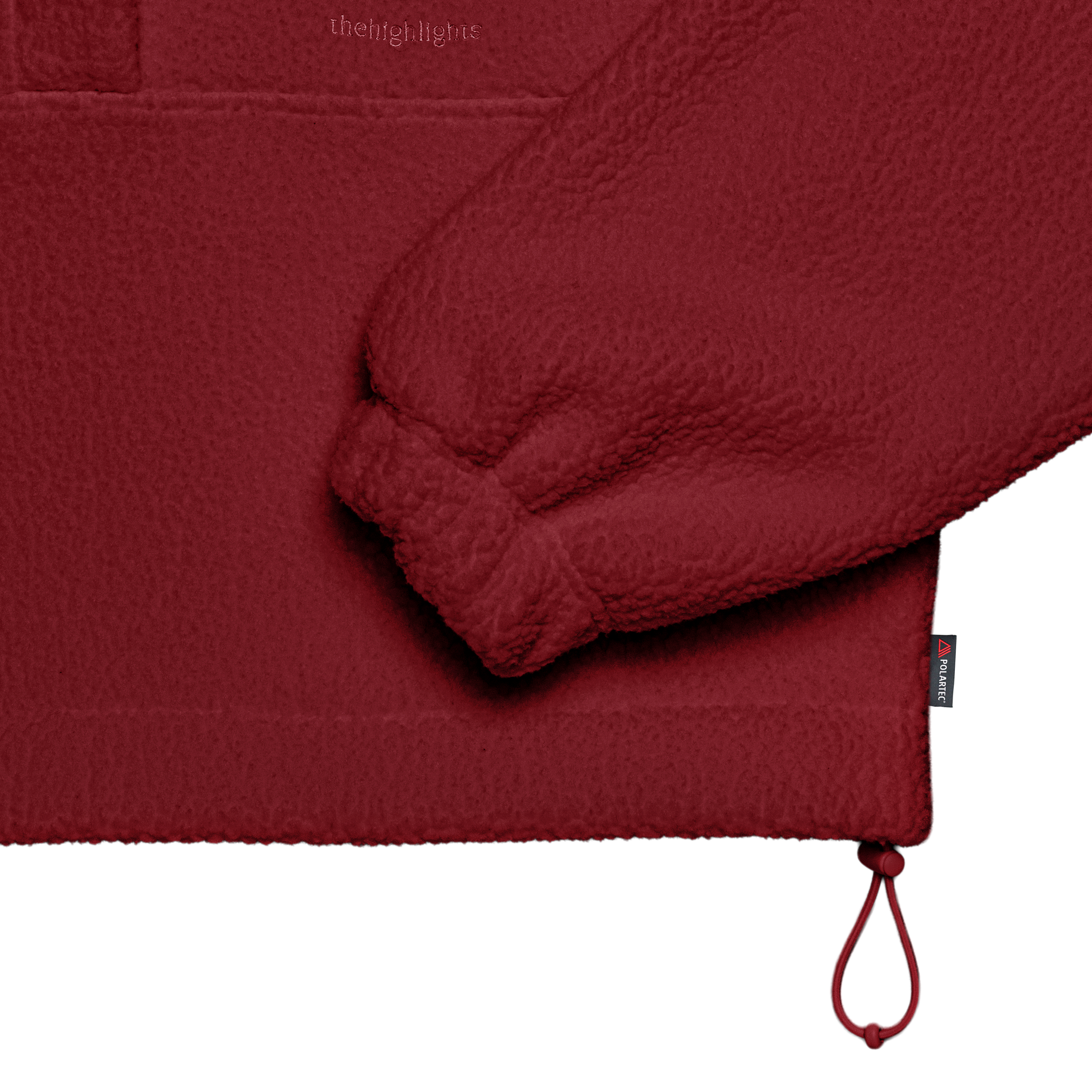 boa 'fleece' hoodie red