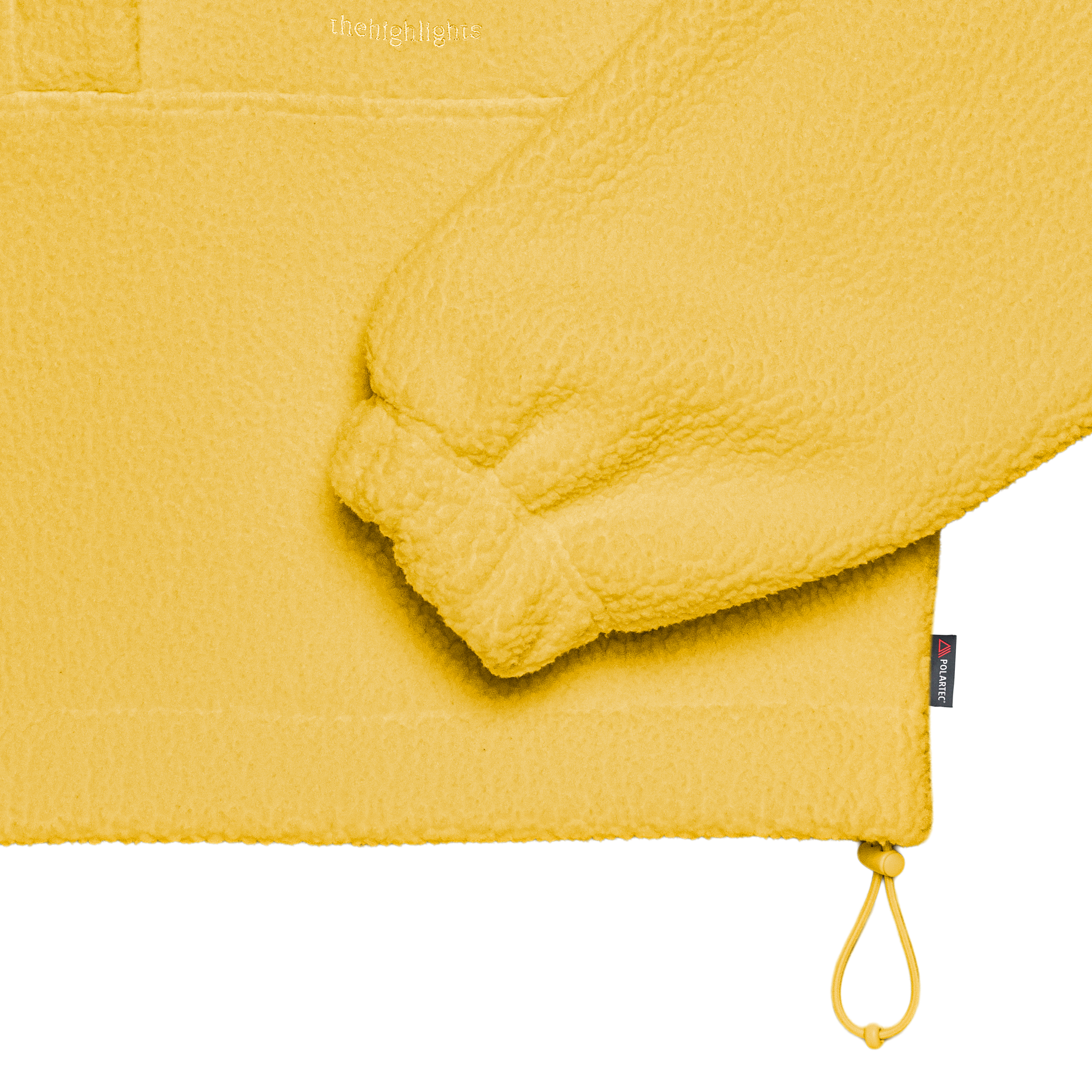 boa 'fleece' hoodie yolk