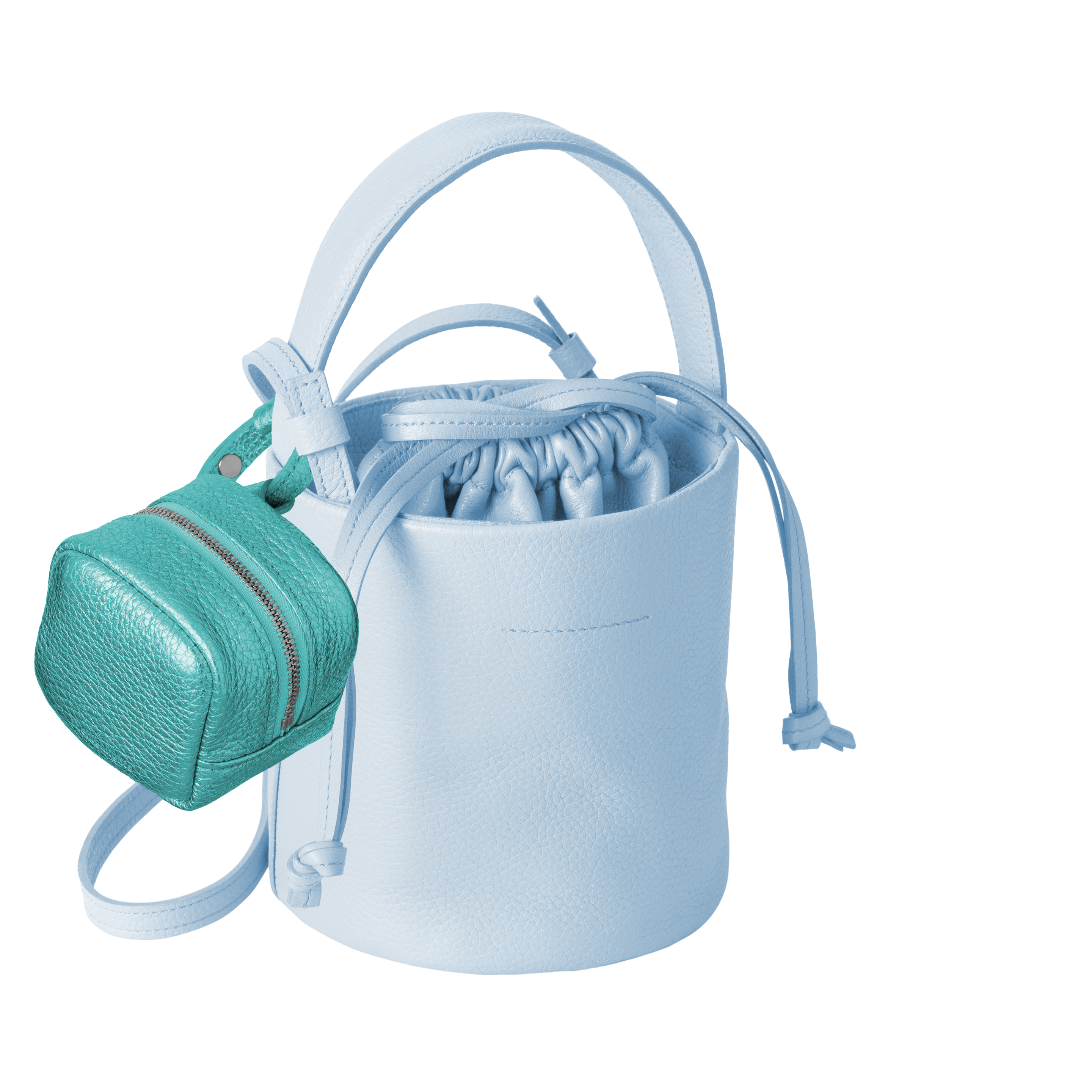 'bot' metallic blue silver