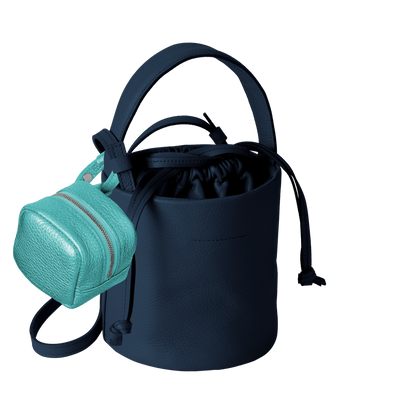 'bot' metallic blue silver