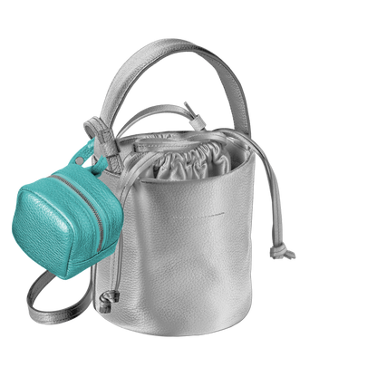 'bot' metallic blue silver