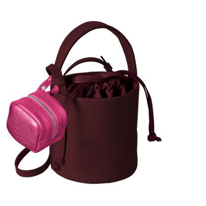 'bot' metallic pink silver