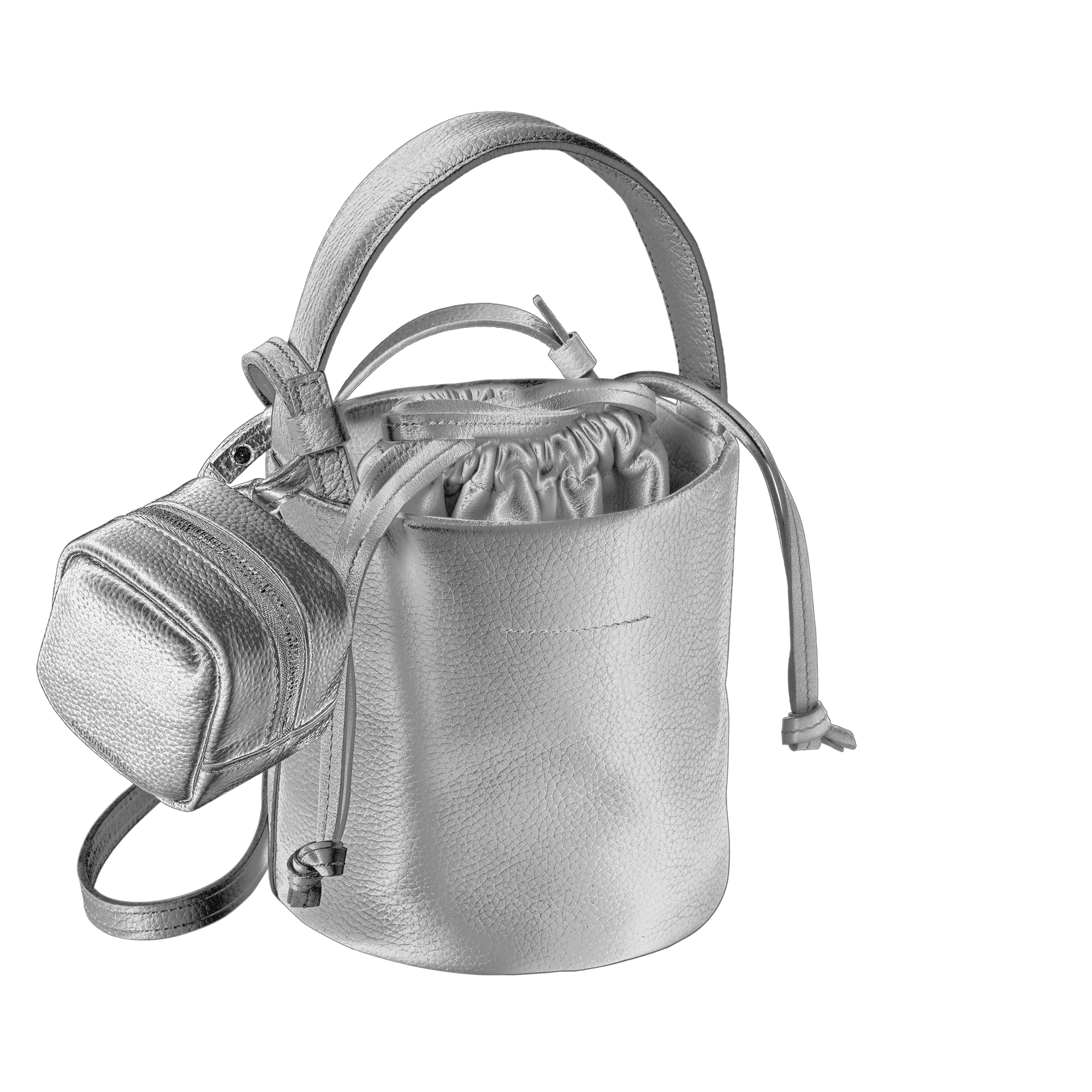 'bot' metallic silver