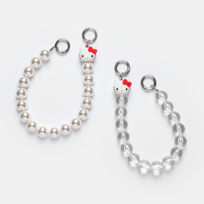 bubble 'strap' clear beads × HELLO KITTY