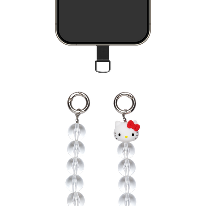 bubble 'strap' clear beads × HELLO KITTY