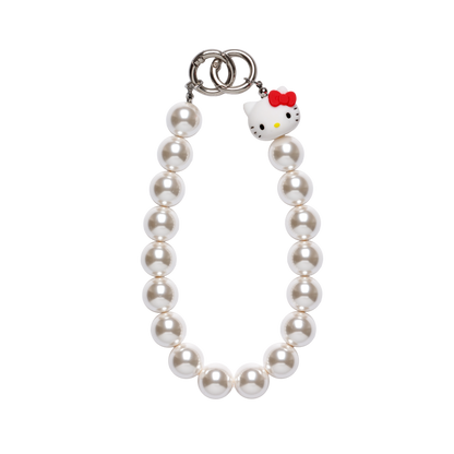 bubble 'strap' white beads × HELLO KITTY