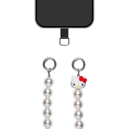 bubble 'strap' white beads × HELLO KITTY