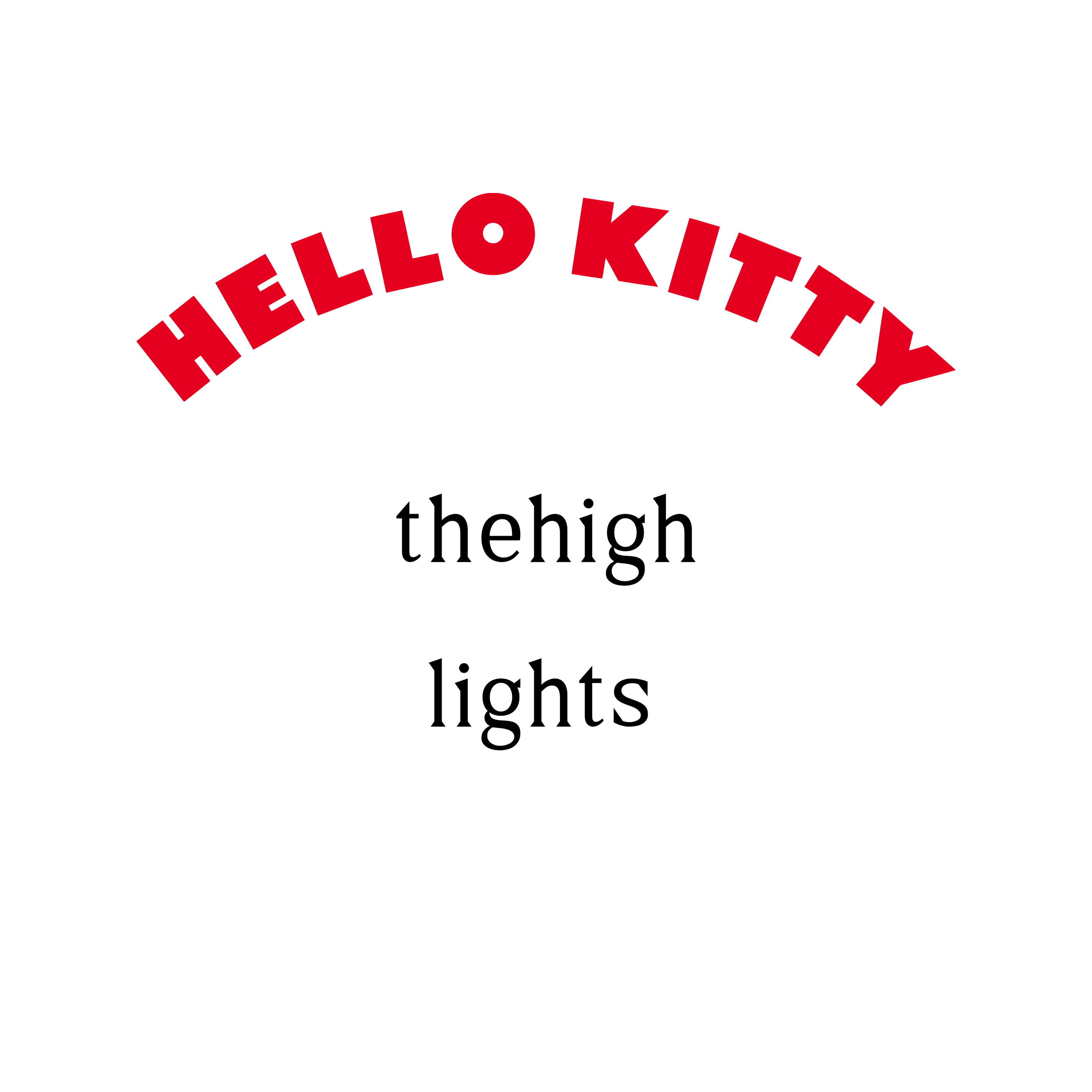 soft-toy 'charm' teddy × HELLO KITTY