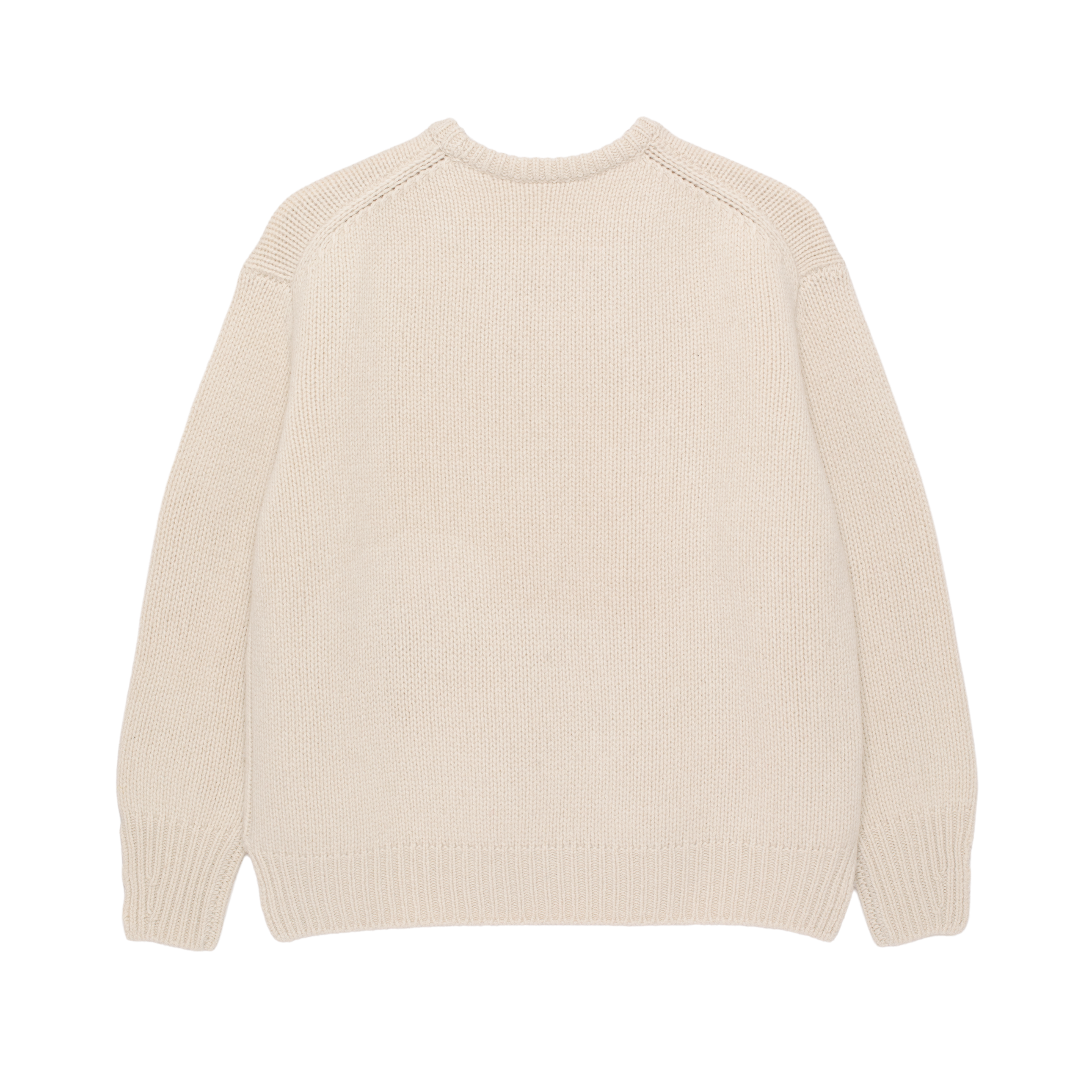 ‘knit’ chunky crew white