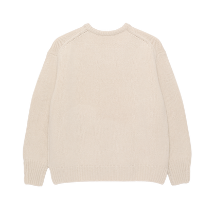 ‘knit’ chunky crew white