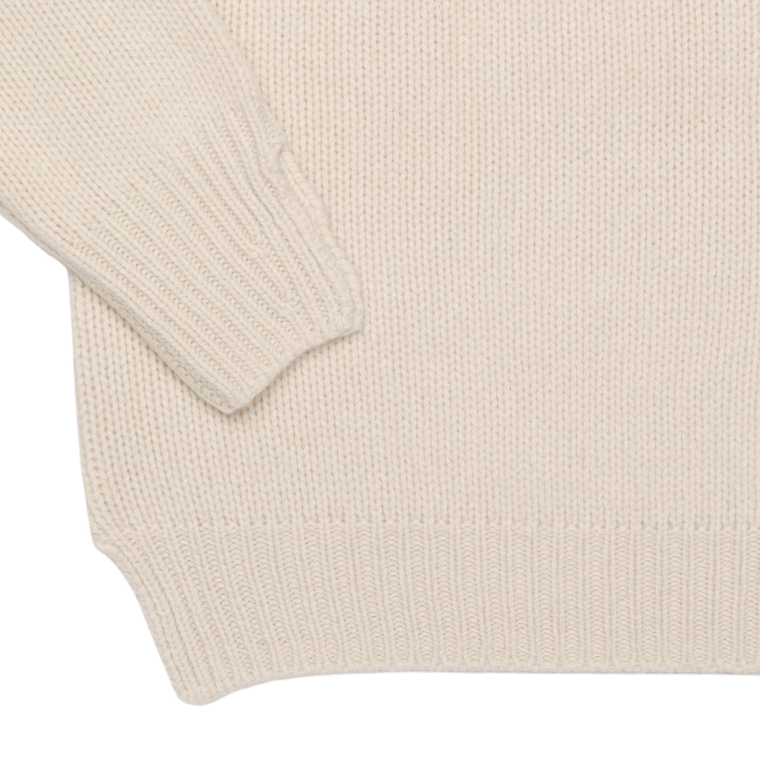 ‘knit’ chunky crew white