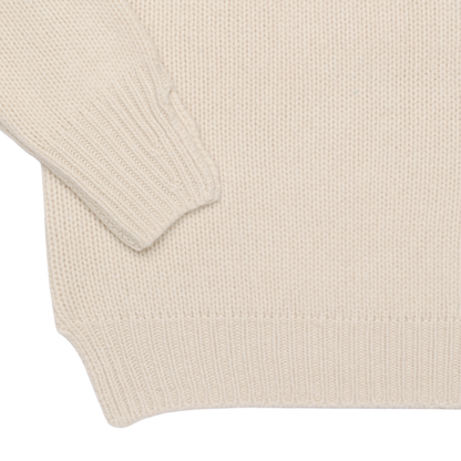‘knit’ chunky crew white